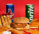 Fast Food menu from Snakkers