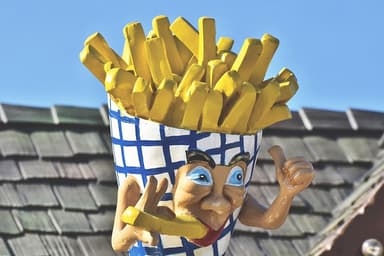 Fast Food menu from Snakkers